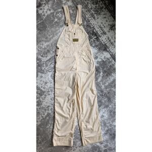 VTG 70’s Washington Dee Cee Sanforized Bib Overalls, Lightweight - Cream - 32x30